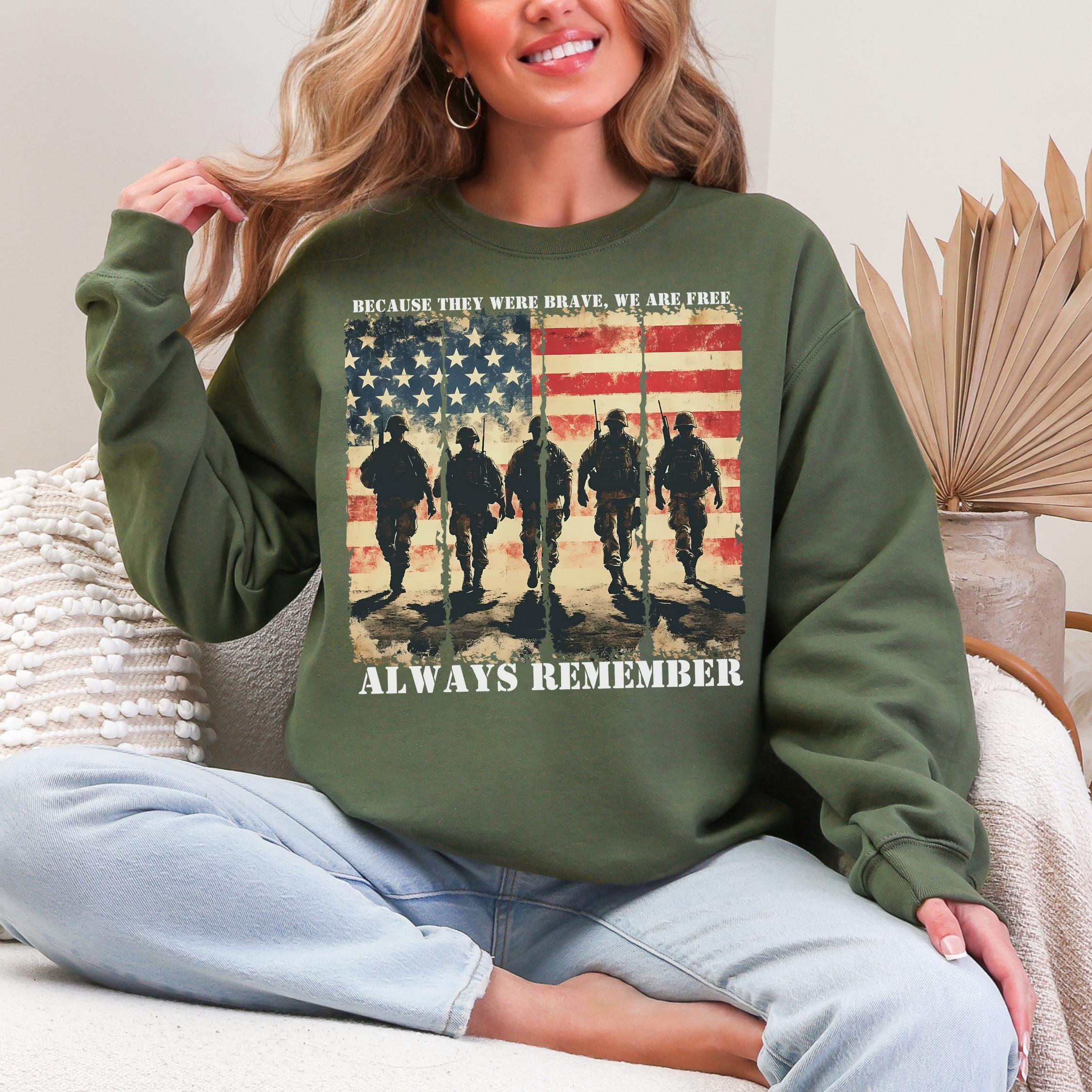 American Flag Heart Sweatshirt: Patriotic Memorial Day Hoodie