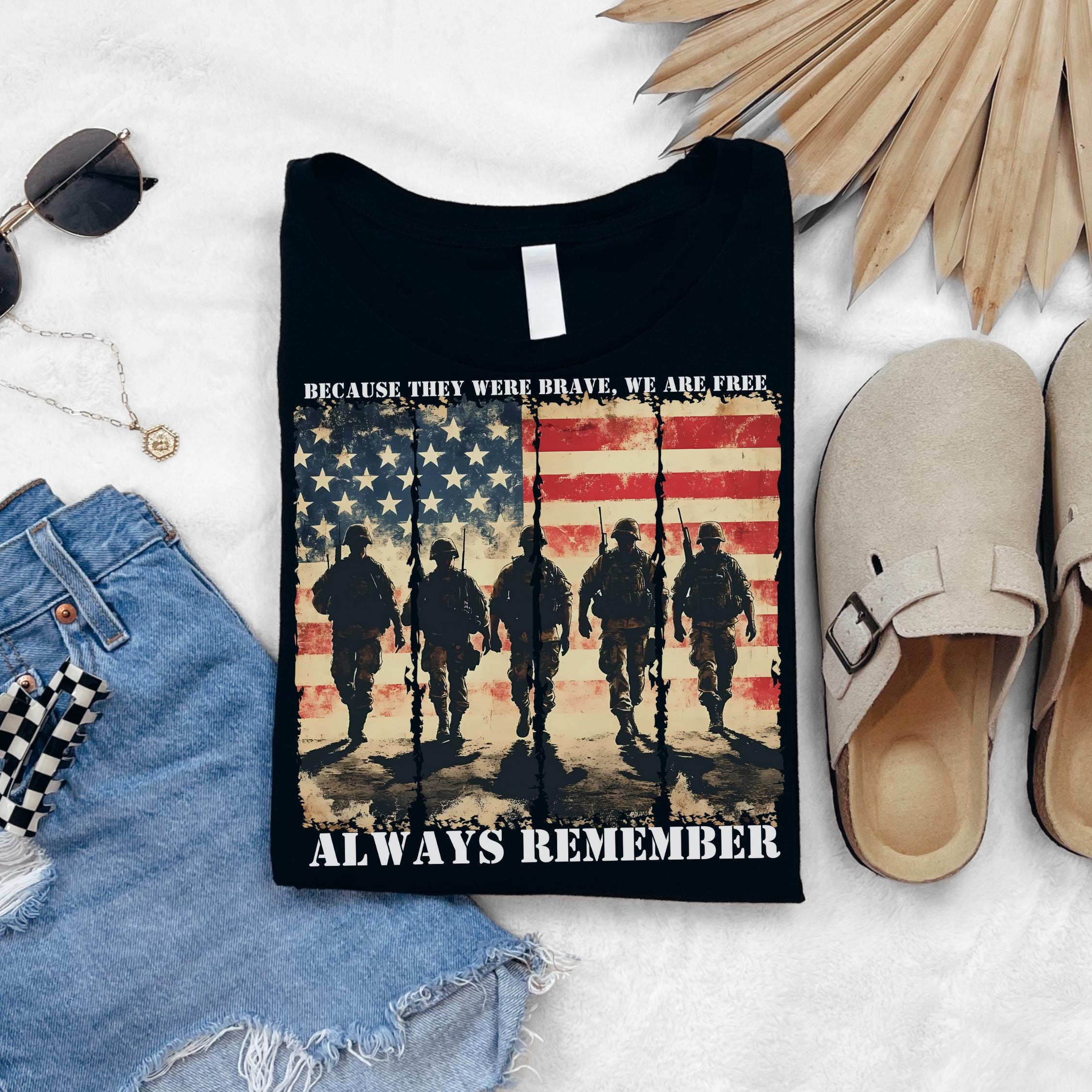 American Flag Heart Shirt: Patriotic Memorial Day Tee
