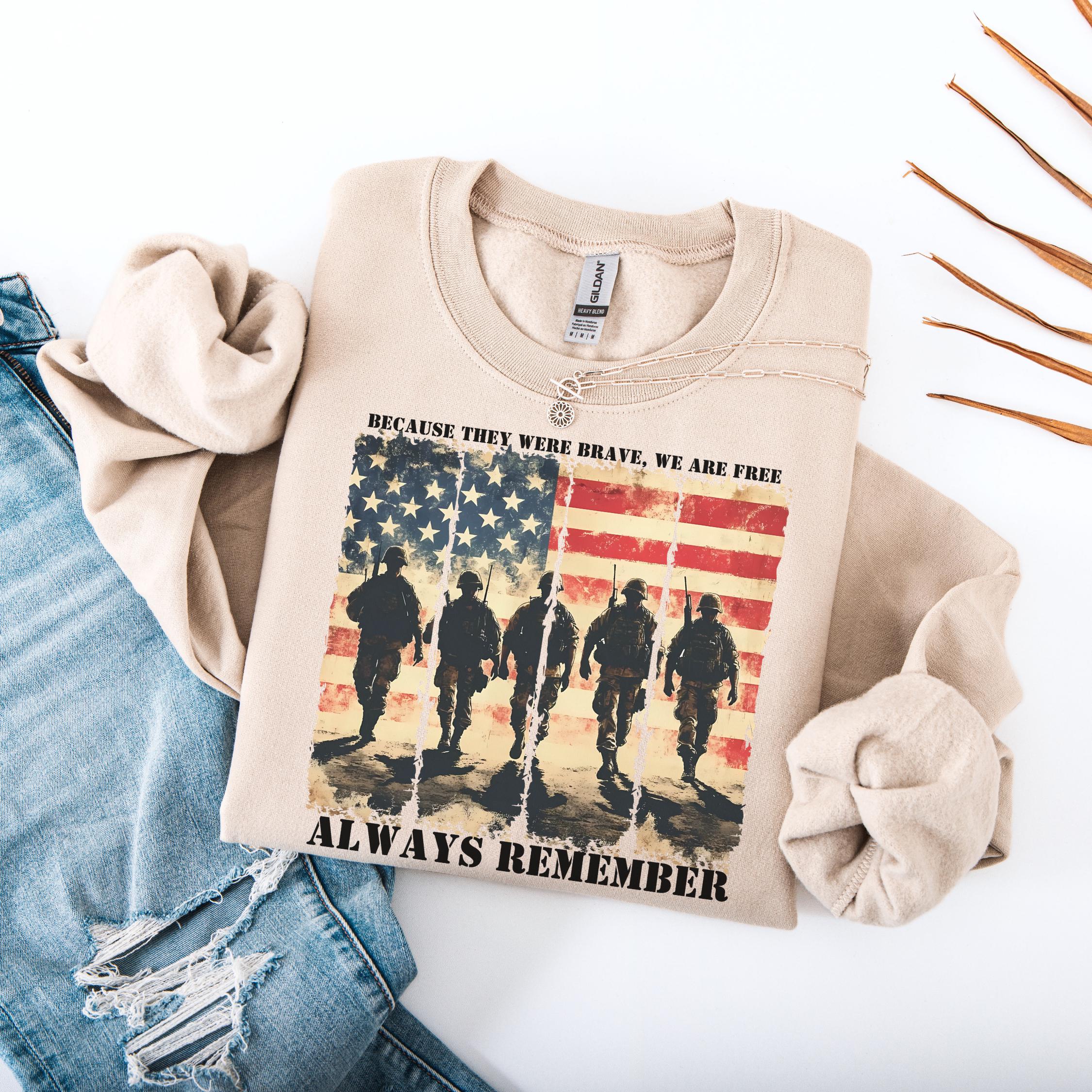 American Flag Heart Sweatshirt: Patriotic Memorial Day Hoodie